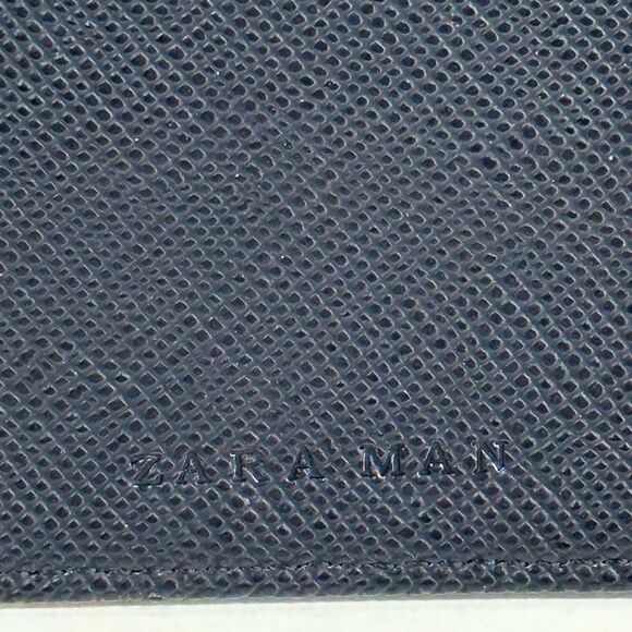 Zara Man Black Credit Card Wallet with Red & Black Stripes - Picture 3 of 4